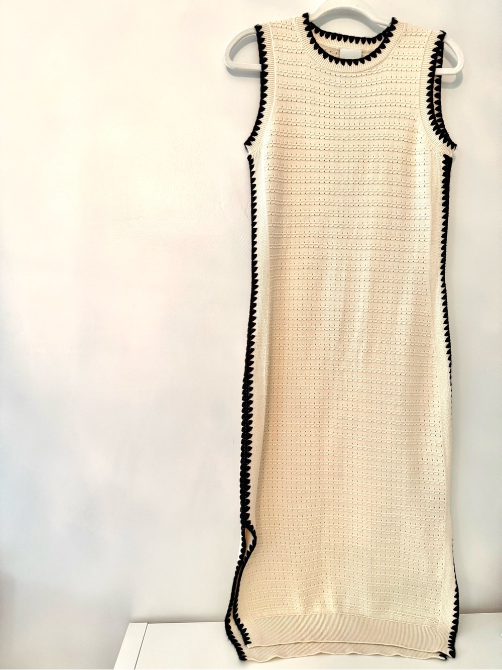 Varley Dwight Tank Midi Dress in Birch